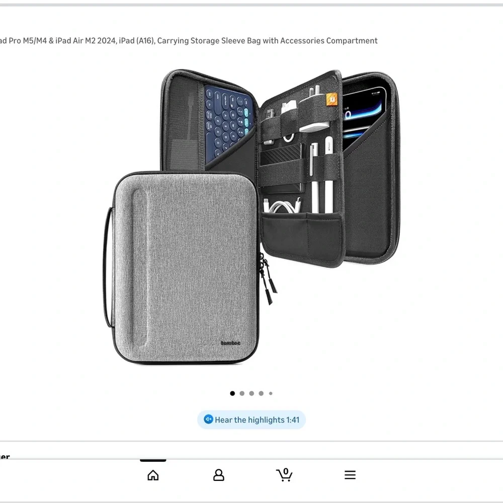 Tomtoc IPad case